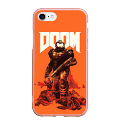 Чехол iPhone 7/8 матовый DOOM - Doomguy