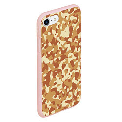 Чехол iPhone 7/8 матовый Камуфляж Italian Desert, цвет: 3D-светло-розовый — фото 2