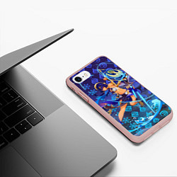Чехол iPhone 7/8 матовый Кандакия Геншин Импакт, цвет: 3D-светло-розовый — фото 2
