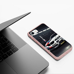 Чехол iPhone 7/8 матовый BMW M 240 i racing - Motorsport, цвет: 3D-светло-розовый — фото 2