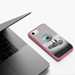 Чехол iPhone 7/8 матовый Buick Wildcat - cabriolet - Retro, цвет: 3D-малиновый — фото 2