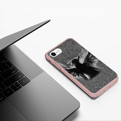 Чехол iPhone 7/8 матовый Metamorphosis Demon ZXC, цвет: 3D-светло-розовый — фото 2