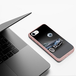 Чехол iPhone 7/8 матовый Buick Wildcat - cabriolet, цвет: 3D-светло-розовый — фото 2