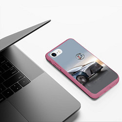Чехол iPhone 7/8 матовый Buick Flagship concept, цвет: 3D-малиновый — фото 2