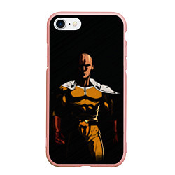 Чехол iPhone 7/8 матовый One Punch-Man - человек-кулак