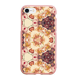 Чехол iPhone 7/8 матовый Цветы абстрактные розы, цвет: 3D-светло-розовый