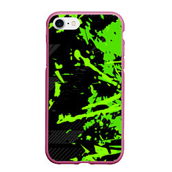 Чехол iPhone 7/8 матовый Black & Green