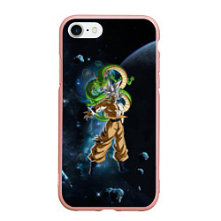 Чехол iPhone 7/8 матовый Dragon Ball - Space - Son Goku