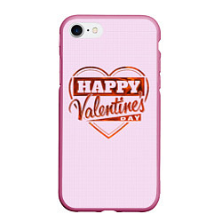 Чехол iPhone 7/8 матовый Happy Valentines Day!