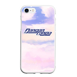 Чехол iPhone 7/8 матовый Danganronpa sky clouds, цвет: 3D-белый