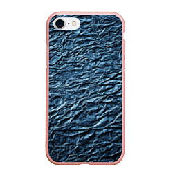 Чехол iPhone 7/8 матовый Текстура мятой цветной бумаги