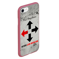 Чехол iPhone 7/8 матовый Outsider Album Inspirations - Three Days Grace, цвет: 3D-малиновый — фото 2