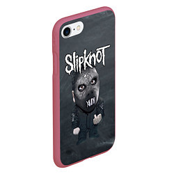 Чехол iPhone 7/8 матовый Dark Slipknot, цвет: 3D-малиновый — фото 2