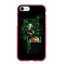 Чехол iPhone 7/8 матовый One Piece: Zoro