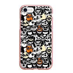 Чехол iPhone 7/8 матовый Злобные панды