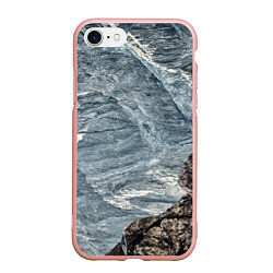 Чехол iPhone 7/8 матовый Море и гора