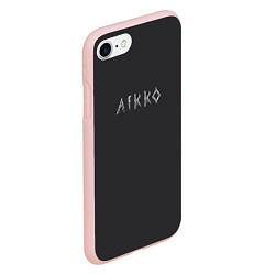 Чехол iPhone 7/8 матовый Aikko надпись, цвет: 3D-светло-розовый — фото 2