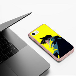 Чехол iPhone 7/8 матовый Дэвид Мартинес - эджраннер, цвет: 3D-светло-розовый — фото 2
