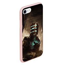 Чехол iPhone 7/8 матовый Айзек Кларк Dead space remake, цвет: 3D-светло-розовый — фото 2