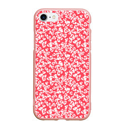 Чехол iPhone 7/8 матовый Любовь дала трещину, цвет: 3D-светло-розовый