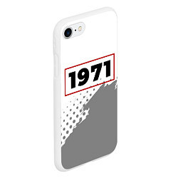 Чехол iPhone 7/8 матовый 1971 - в красной рамке на светлом, цвет: 3D-белый — фото 2