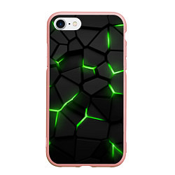 Чехол iPhone 7/8 матовый Green neon steel