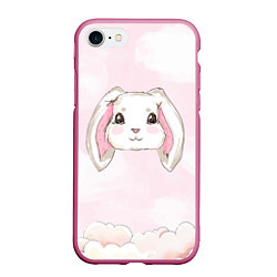 Чехол iPhone 7/8 матовый Милый белый кролик
