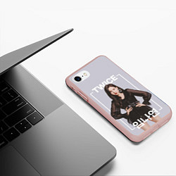 Чехол iPhone 7/8 матовый Наён, цвет: 3D-светло-розовый — фото 2