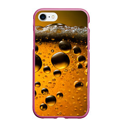 Чехол iPhone 7/8 матовый Пиво пенное светлое, цвет: 3D-малиновый