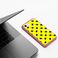 Чехол iPhone 7/8 матовый Кротовуха, цвет: 3D-малиновый — фото 2