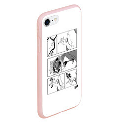 Чехол iPhone 7/8 матовый The man who fell the earth - Дэвид Боуи, цвет: 3D-светло-розовый — фото 2