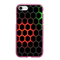 Чехол iPhone 7/8 матовый Gradient hexagon genshin