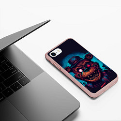 Чехол iPhone 7/8 матовый Фредди уничтожен, цвет: 3D-светло-розовый — фото 2