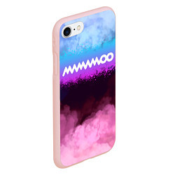 Чехол iPhone 7/8 матовый Mamamoo clouds, цвет: 3D-светло-розовый — фото 2