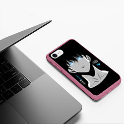 Чехол iPhone 7/8 матовый Поднятие уровня в одиночку - solo leveling, цвет: 3D-малиновый — фото 2