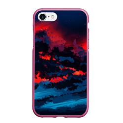 Чехол iPhone 7/8 матовый Абстрактное небо на закате