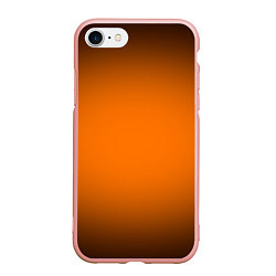 Чехол iPhone 7/8 матовый Кислотный оранжевый с градиентом