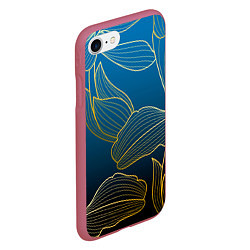 Чехол iPhone 7/8 матовый Vanguard floral pattern, цвет: 3D-малиновый — фото 2