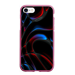 Чехол iPhone 7/8 матовый Neon colors drops of liquid