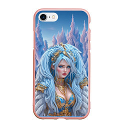 Чехол iPhone 7/8 матовый Crystal Maiden Dota2, цвет: 3D-светло-розовый