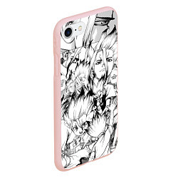 Чехол iPhone 7/8 матовый Исигами Сенку - Доктор Стоун, цвет: 3D-светло-розовый — фото 2