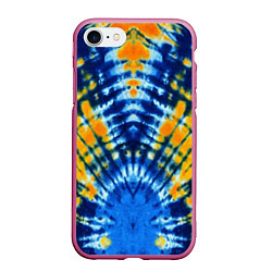 Чехол iPhone 7/8 матовый Tie dye стиль хиппи