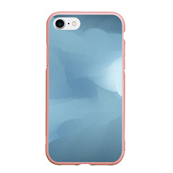 Чехол iPhone 7/8 матовый Синий туман, цвет: 3D-светло-розовый