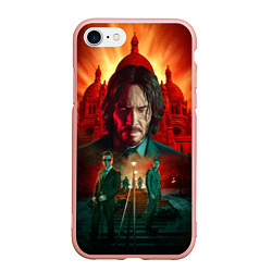 Чехол iPhone 7/8 матовый John Wick catholic church Paris