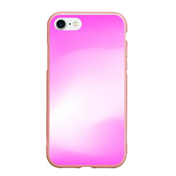 Чехол iPhone 7/8 матовый Градиент розовый, цвет: 3D-светло-розовый