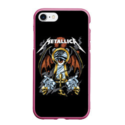 Чехол iPhone 7/8 матовый Металлика - Metallica