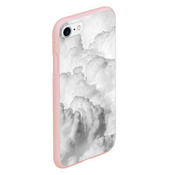 Чехол iPhone 7/8 матовый Пористые облака, цвет: 3D-светло-розовый — фото 2