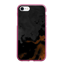 Чехол iPhone 7/8 матовый Темнота, цвет: 3D-малиновый