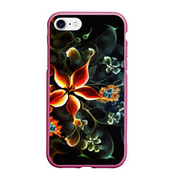 Чехол iPhone 7/8 матовый Абстрактные цветы