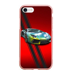 Чехол iPhone 7/8 матовый Итальянский суперкар Lamborghini Reventon